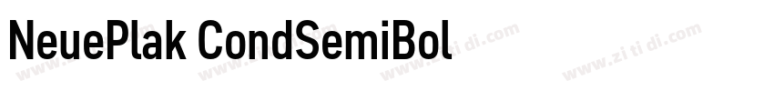 NeuePlak CondSemiBol字体转换